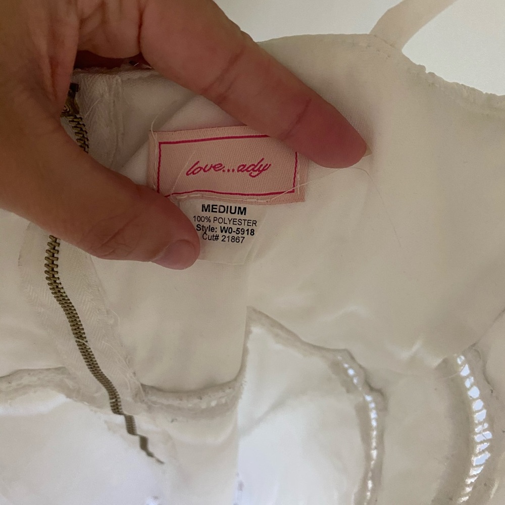 White Bridal Shower/Bachelorette Dress - Picture 4 of 4
